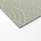 Waves (Linen Sage) Welcome Mat Gallery Image 2