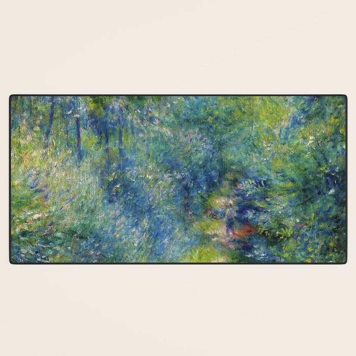 Pierre-Auguste Renoir "Sentier dans le bois (Path in the woods)" Desk Mat Gallery Image 3