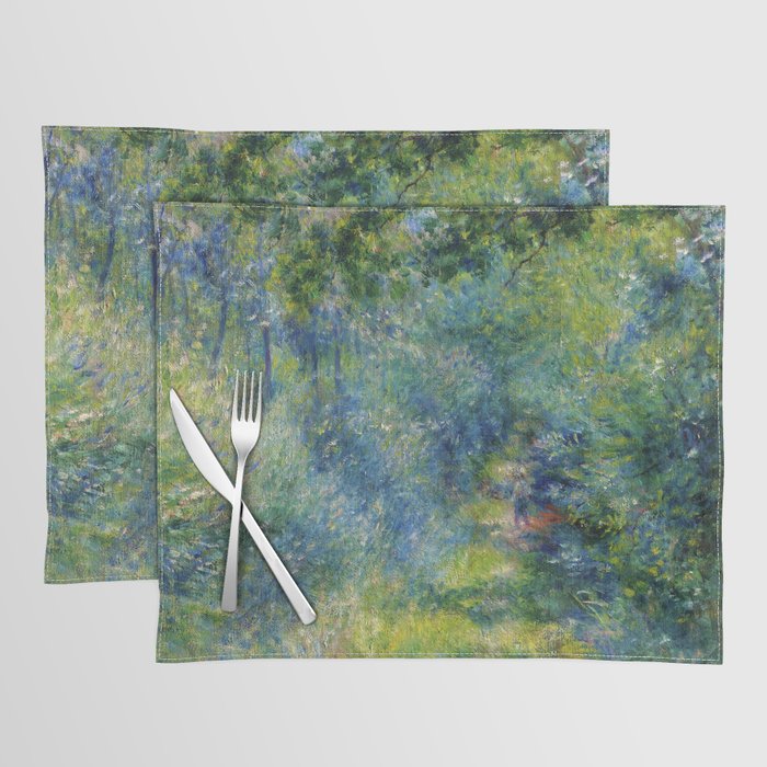 Pierre-Auguste Renoir "Sentier dans le bois (Path in the woods)" Placemat Gallery Image 1