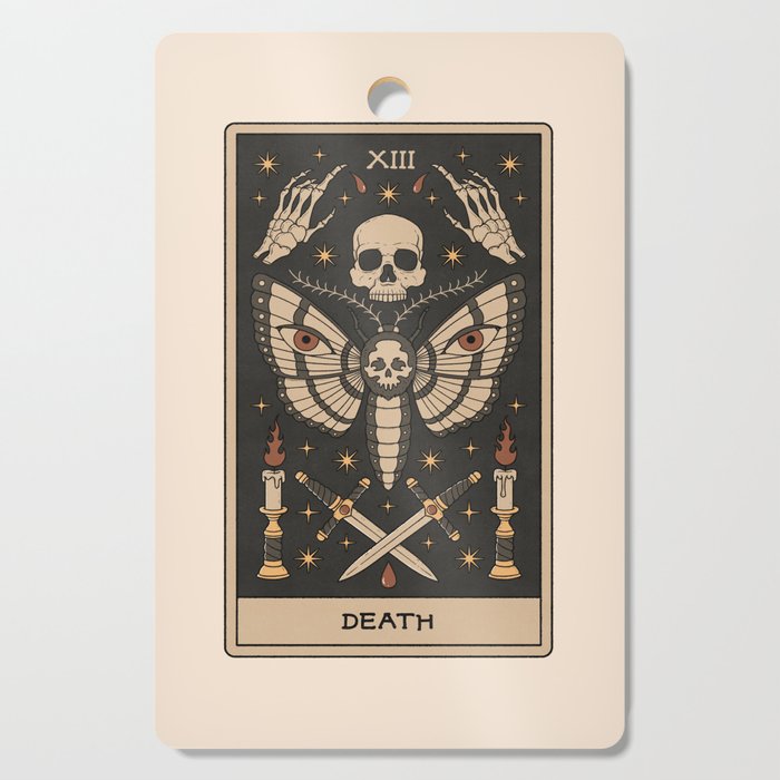 Death - Moth Tarot Cutting Board Gallery Image 1