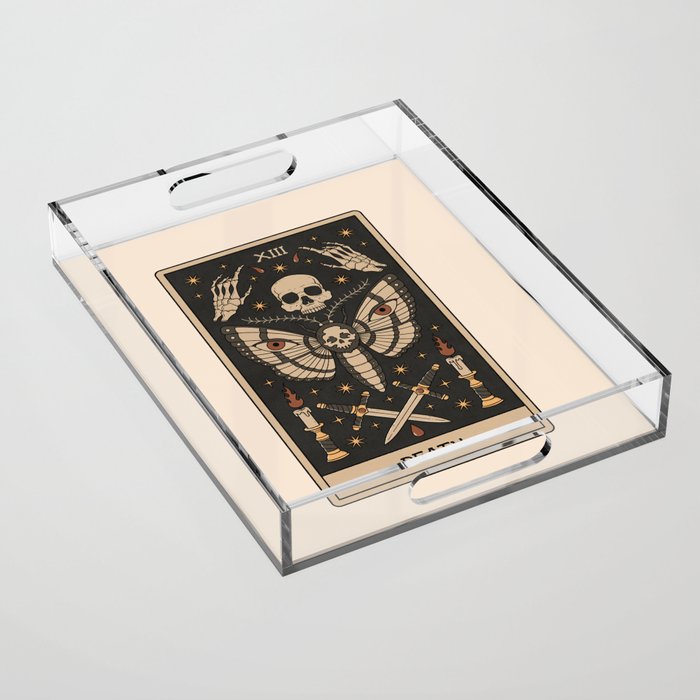 Death - Moth Tarot Acrylic Tray Gallery Image 1