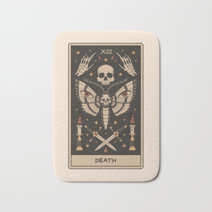 Death - Moth Tarot Bath Mat Gallery Image 1