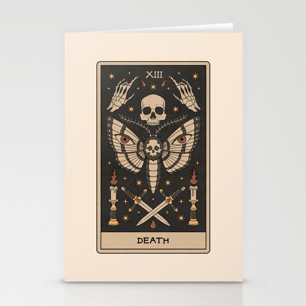 Death - Moth Tarot Stationery Card Gallery Image 2