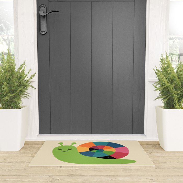 Snail Vibes Welcome Mat Gallery Image 3