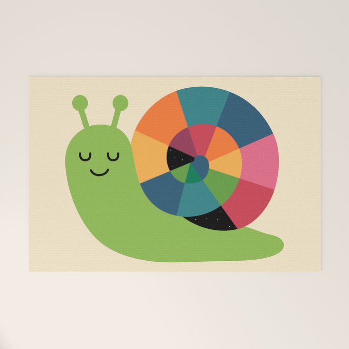Snail Vibes Welcome Mat Gallery Image 1