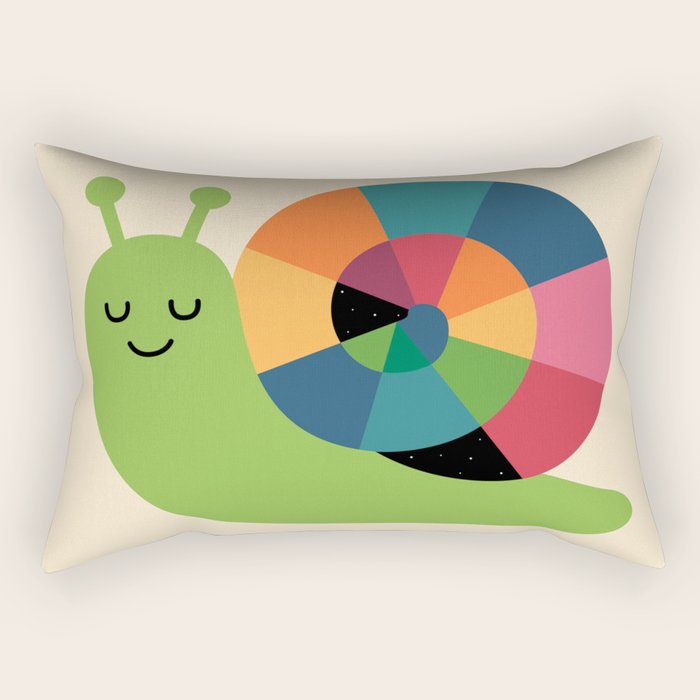 Snail Vibes Rectangular Pillow Gallery Image 2