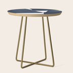 Minimalist Painting Blue III, Mid Century Modern Side Table Gallery Image 1