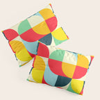 Mid Century Bauhaus Geometric Pattern Pillow Sham Gallery Image 3