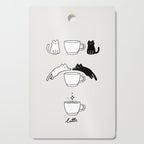 Coffee Cat 2: Catte Cutting Board Gallery Image 1