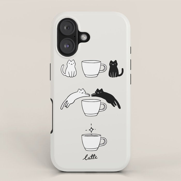 Coffee Cat 2: Catte iPhone Case Gallery Image 1