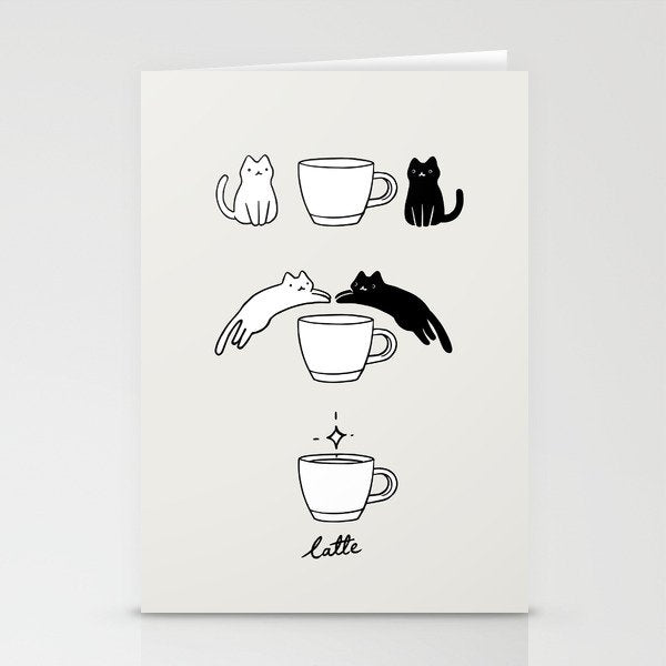 Coffee Cat 2: Catte Stationery Card Gallery Image 2