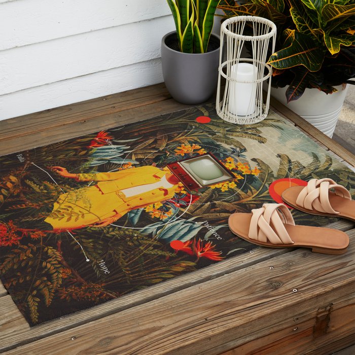 She Came from the Wilderness Outdoor Rug Gallery Image 2