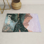 Zion National Park, Utah, USA Illustrated National Parks Rug Gallery Image 1
