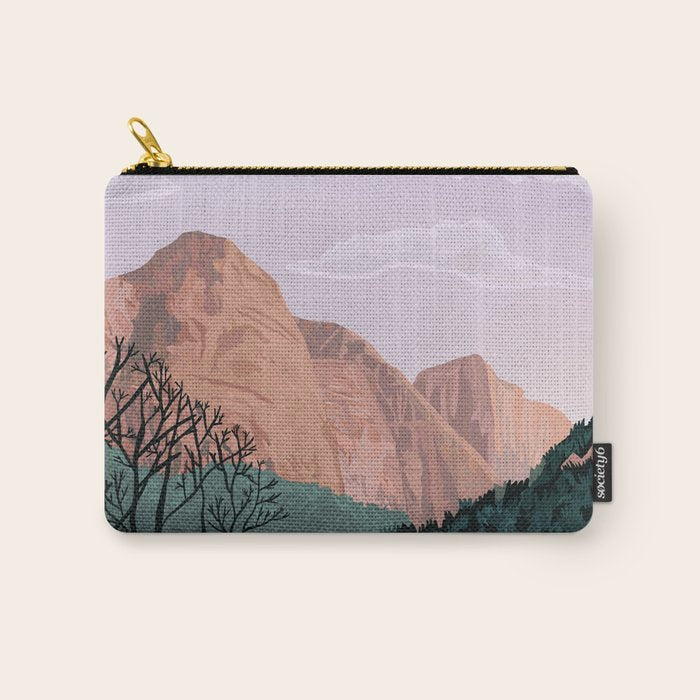 Zion National Park, Utah, USA Illustrated National Parks Carry All Pouch Gallery Image 1