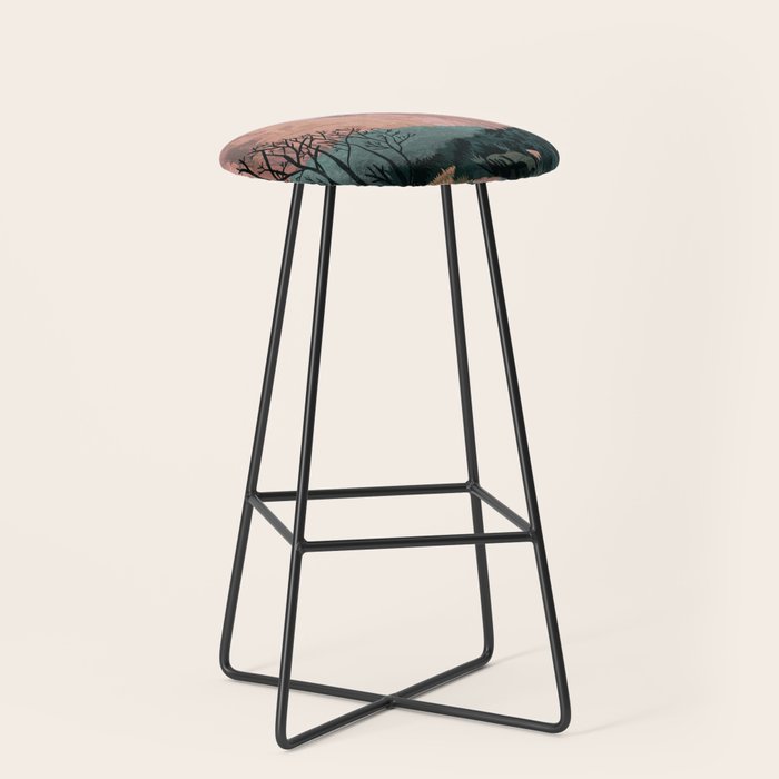 Zion National Park, Utah, USA Illustrated National Parks Stool Gallery Image 1