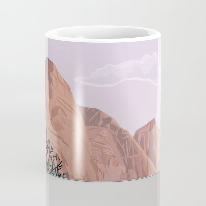 Zion National Park, Utah, USA Illustrated National Parks Coffee Mug Gallery Image 4