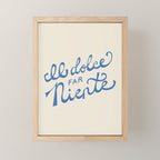 Il dolce far niente Italian - The sweetness of doing nothing Hand Lettering Mini Art Print Gallery Image 1