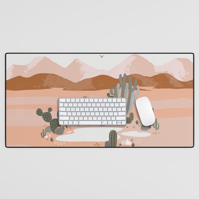 Desert Landscape Oasis Desk Mat Gallery Image 1