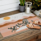 Desert Landscape Oasis Outdoor Rug Gallery Image 2