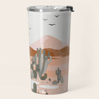 Desert Landscape Oasis Travel Mug Gallery Image 2