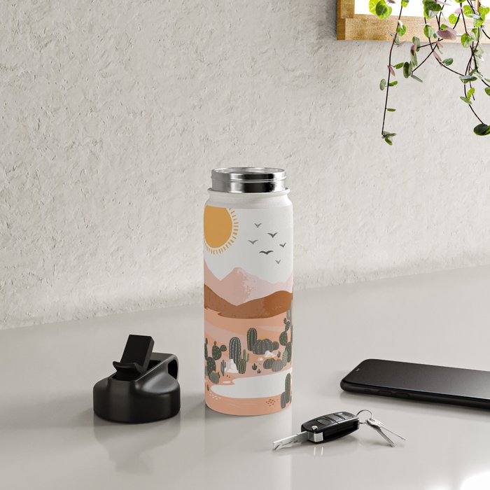 Desert Landscape Oasis Water Bottle Gallery Image 4