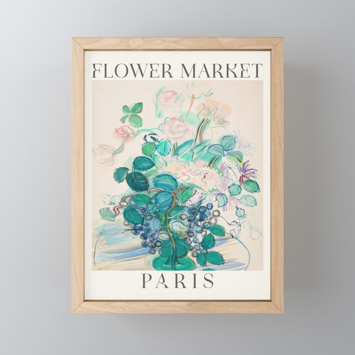 Paris Flower Market Mini Art Print Gallery Image 1