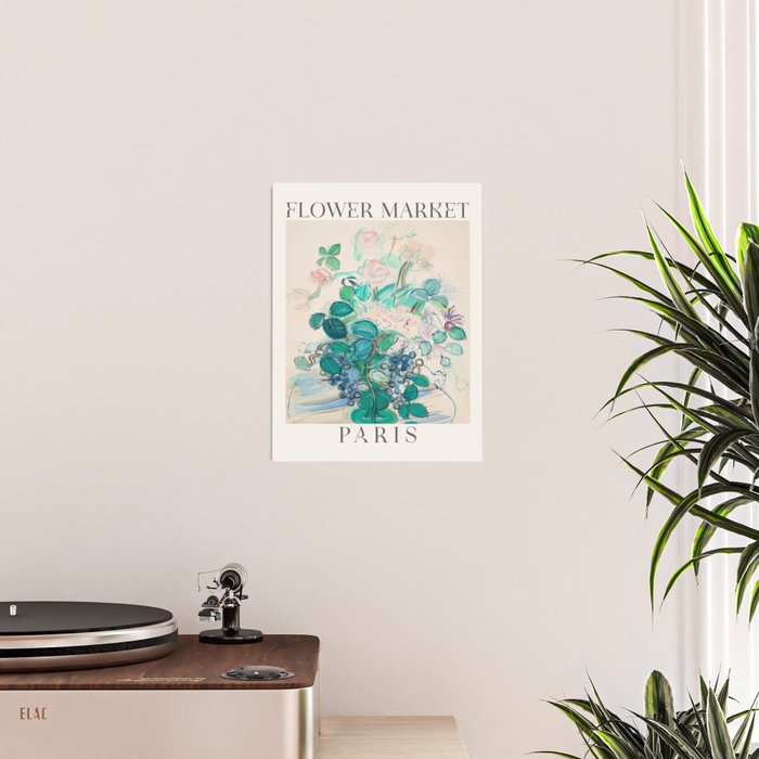Paris Flower Market Poster Gallery Image 2
