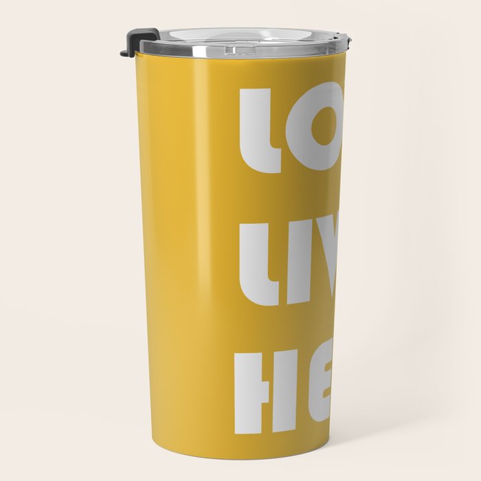 Love Lives Here Travel Mug Gallery Image 3