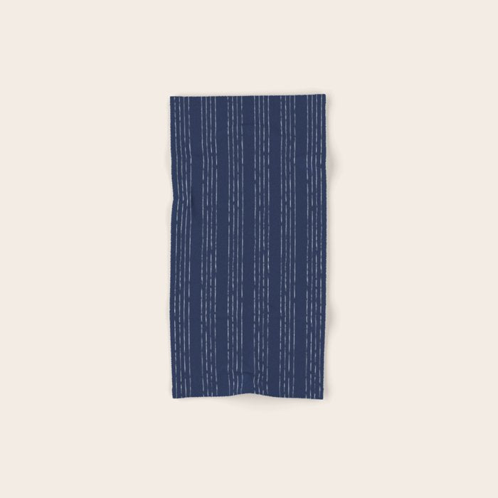 Lines #5 (Navy) Bath Towel Gallery Image 1