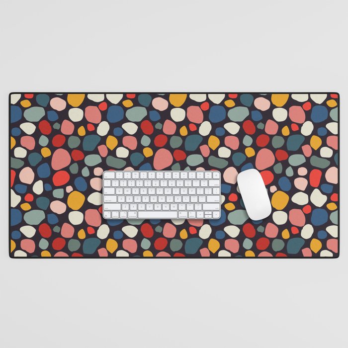 Pebbles abstract pattern Desk Mat Gallery Image 1