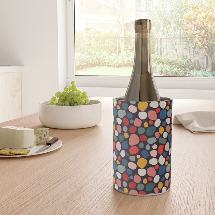 Pebbles abstract pattern Wine Chiller Gallery Image 4