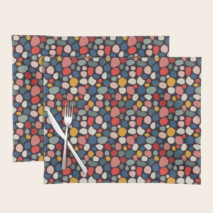 Pebbles abstract pattern Placemat Gallery Image 1