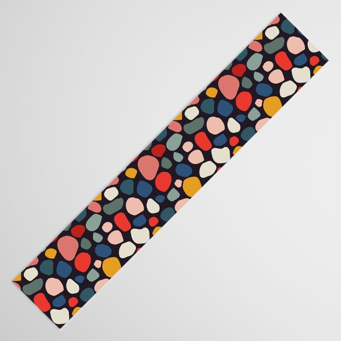 Pebbles abstract pattern Table Runner Gallery Image 3