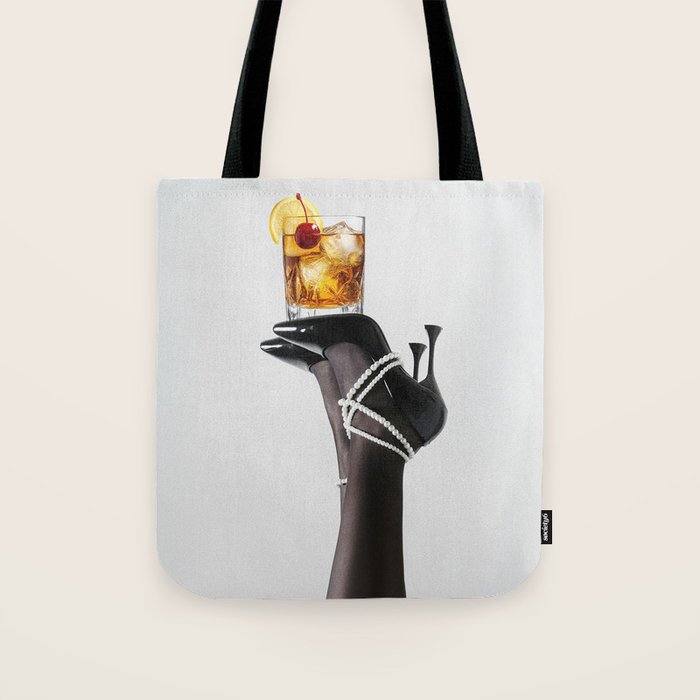 Fashionable Drink Tote Bag Gallery Image 1