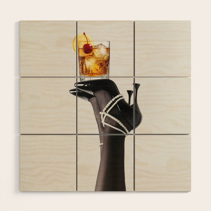 Fashionable Drink Wood Wall Art Gallery Image 1