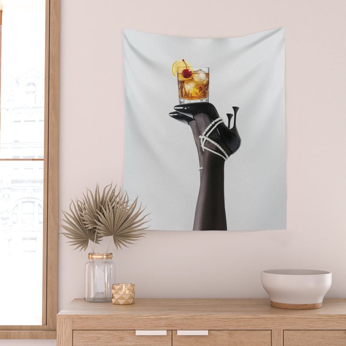 Fashionable Drink Wall Tapestry Gallery Image 2
