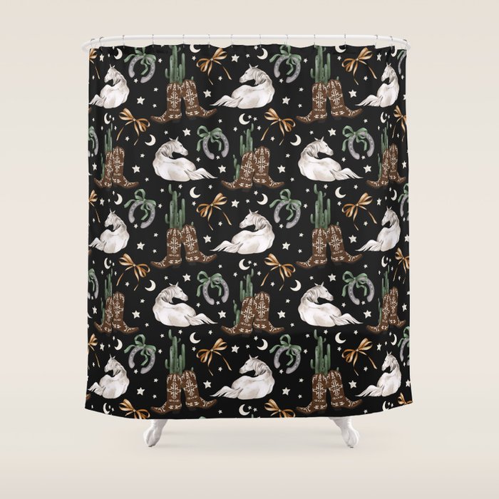 Cowboy Dreams Delight Shower Curtain Gallery Image 1