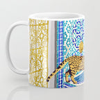 Royal Bengal Cats | Palace Pets & Architecture Building | Exotic Travel Urban Jungle Terrazzo Tiles Coffee Mug Gallery Image 3