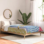 Royal Bengal Cats | Palace Pets & Architecture Building | Exotic Travel Urban Jungle Terrazzo Tiles Comforter Gallery Image 2