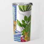 Royal Bengal Cats | Palace Pets & Architecture Building | Exotic Travel Urban Jungle Terrazzo Tiles Travel Mug Gallery Image 2