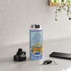 Royal Bengal Cats | Palace Pets & Architecture Building | Exotic Travel Urban Jungle Terrazzo Tiles Water Bottle Gallery Image 4