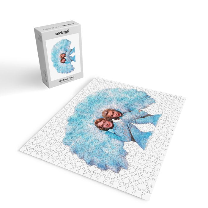 Sisters - White Christmas - Watercolor Jigsaw Puzzle Gallery Image 2