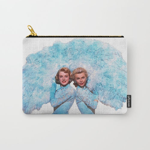Sisters - White Christmas - Watercolor Carry All Pouch