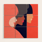 Together, we can  #girlpower Wood Wall Art Gallery Image 1