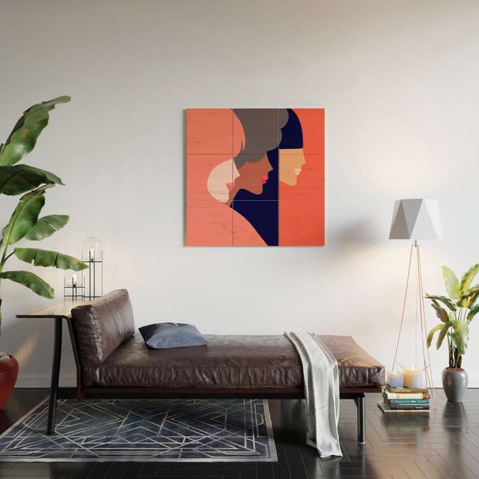 Together, we can  #girlpower Wood Wall Art Gallery Image 2