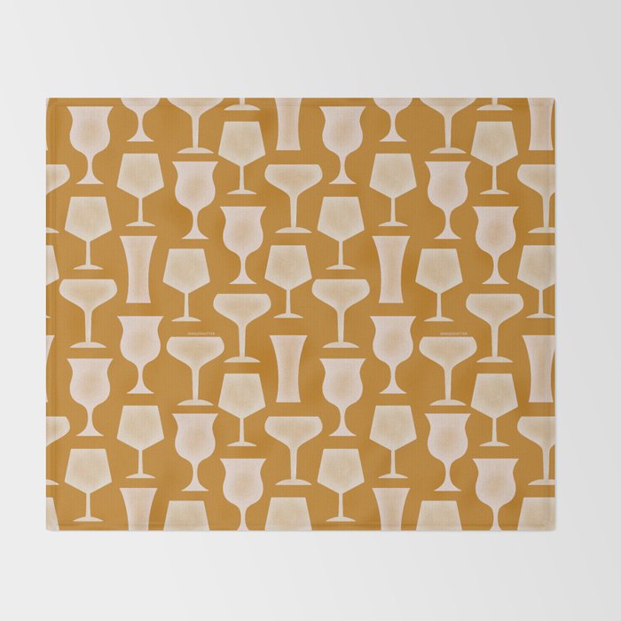 Cocktail Glasses - Amalfi Coast Cocktails Throw Blanket Gallery Image 2