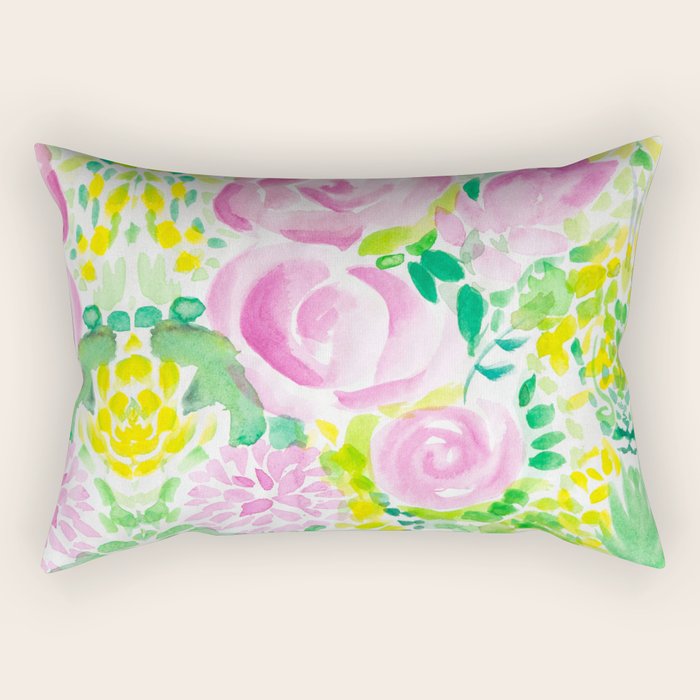 flowers Rectangular Pillow Gallery Image 2