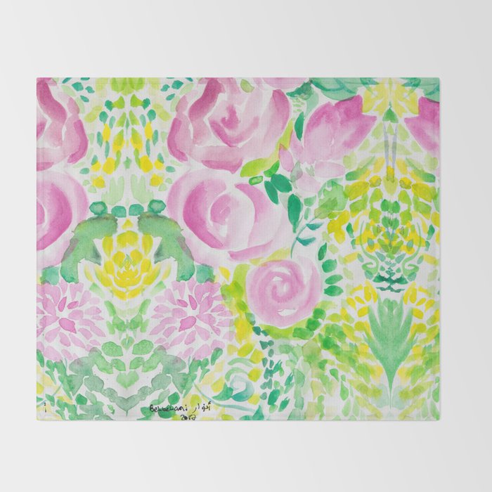 flowers Throw Blanket Gallery Image 2