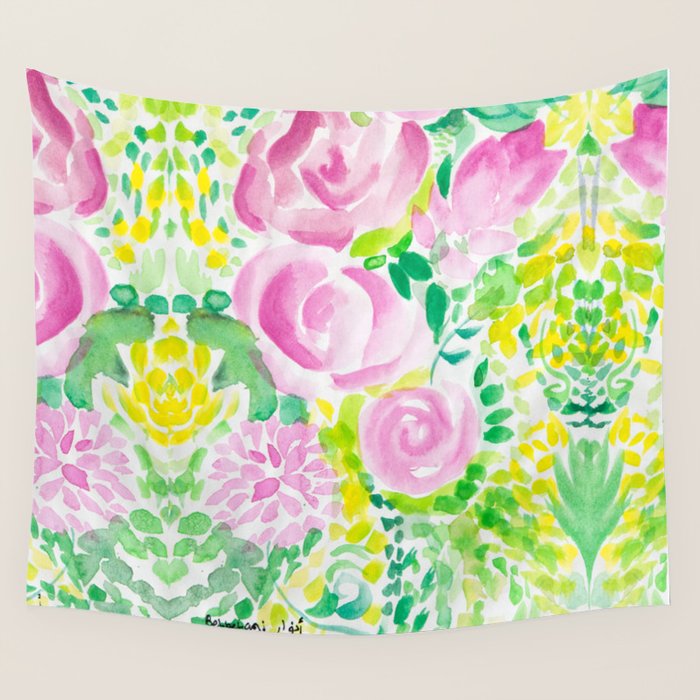 flowers Wall Tapestry Gallery Image 4