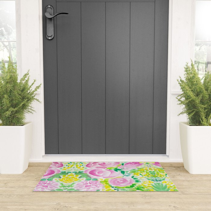 flowers Welcome Mat Gallery Image 3